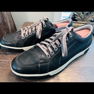 Cole Haan Quincy SPT. OX. II, Black Leather, Casual Sneakers, C11577